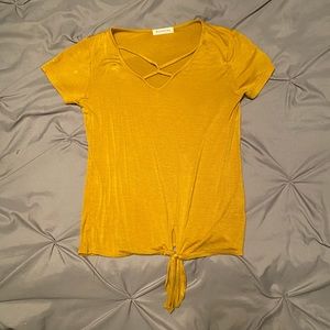 Yellow short sleeve size small